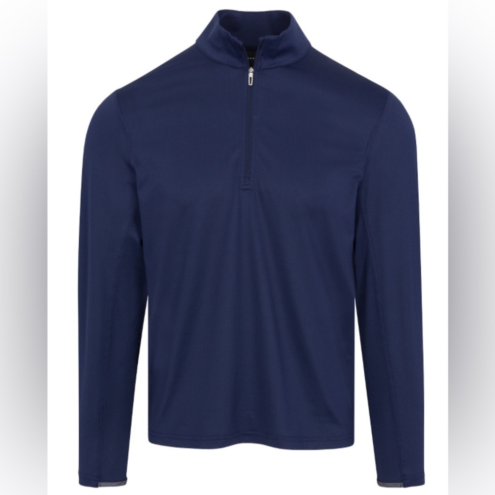 Dunning Men's 1/4 Zip Zig-Zag Jacquard Long Sleeve